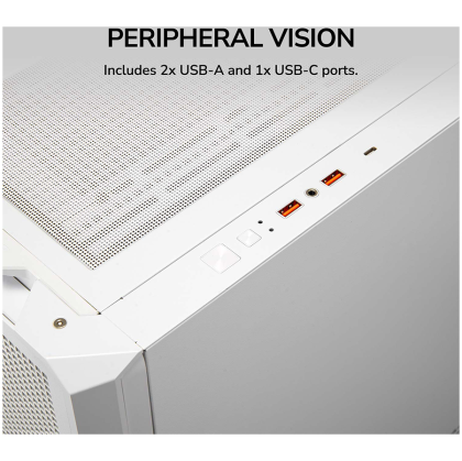 COUGAR MX600 PC Case, Mid Tower, White