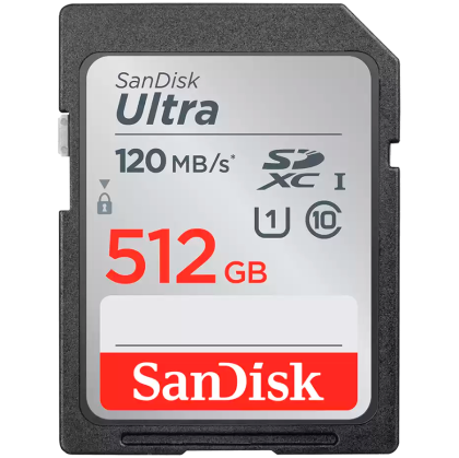SANDISK Ultra 512GB SDXC Memory Card 150MB/s