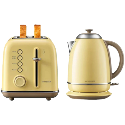 BUYDEEM 2 Slice Toaster, model DT620E, color Mellow Yellow, EU
