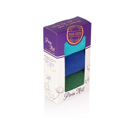 Кутия с 3 чифта Чорапи без Ластик - Класически