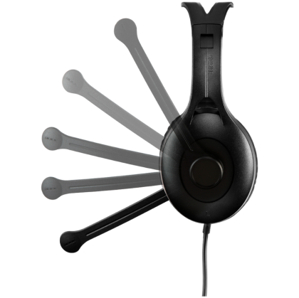 Edifier K800 USB Over-Ear Headphones, 40mm Drivers, Noise-Cancelling Microphone, Inline controls, Black