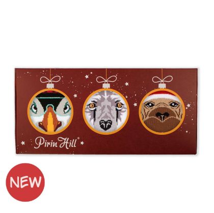 Кутия с 3 чифта Бамбукови чорапи Полярна Коледа