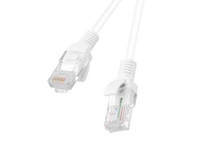 Кабел Lanberg patch cord CAT.5E 1.5m, white