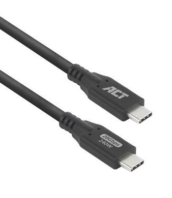 ACT Кабел USB-C - USB-C, 2 м / USB4, 20Gbps, 240W