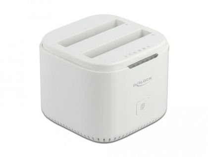 Станция Delock USB-C, За 2 x 2.5&Prime; SATA HDD / SSD, Клониране