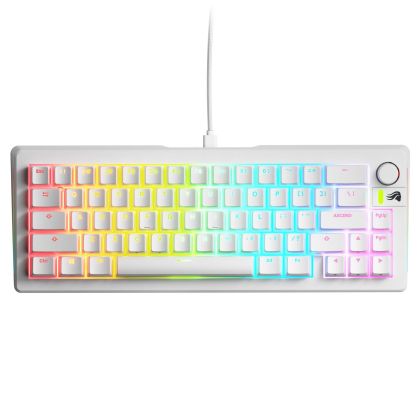 Геймърска механична клавиатура Glorious GMMK 3 65% White - Fox Linear Switches
