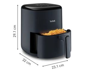 Уред за здравословно готвене Tefal EY145B10 Easy Fry Compact 3L, (1Kg, 4 Portions), Java Pepper, 1300W, Automatic Prog (8), Temp Seting, Timer, Auto-Off