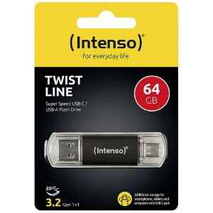 Intenso USB Flash Drive 3.2 64GB Twist Line