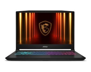 Лаптоп MSI Katana 15 HX B14WFK, i5-14450HX (10C/16T 6P+ 4E, up to 4.8Ghz), NVIDIA GeForce RTX 5060 8GB GDDR7 572 AI TOPS, 15.6" QHD (2560x1440) 165Hz, IPS-Level, 16GB DDR5 2x8 5600MHz, 512GB SSD Gen4x4, Intel WiFi 6E, BT5.3, 4 Zone RGB Kbd, NO OS, 2.4kg