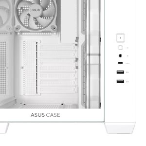 Кутия ASUS A32 PLUS Tempered Glass + 4 ARGB Вентилатора - White