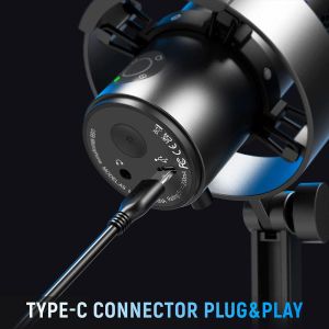 Настолен микрофон FIFINE A9 RGB 4 Polar Patterns- Black