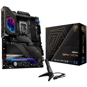 ASROCK MB Desktop Z890 Taichi, S1851, 4x DDR5, 1x PCIe 5.0 x16, 1x PCIe 4.0 x4, 1x Blazing M.2, 5x Hyper M.2, 4x SATA3, 3x USB-C, 12x USB 3.2, 6x USB 2.0, 2x RJ-45 2.5GB / 5GB Lan, 802.11ax Wi-Fi 7 + Bluetooth 5.4, 1x SPDIF, ATX