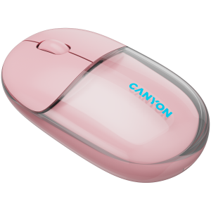 CANYON mouse OnClick 24 BT/ Wireless Transparent/Pink