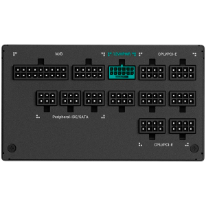 DeepCool PX1300-P, 1300W, 80 Plus PLATINUM, Fully Modular, Flat Black Cables, 135mm FDB Fan, Fluid Dynamic Bearing, 150x160x86mm (W x L x H), ATX 3.0, OPP/OVP/SCP/OTP/OCP/UVP/NLO/SIP, 12Y, R-PXD00P-FC0B-EU