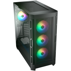 COUGAR DUOFACE PRO RGB PC Case, Mid Tower, Black