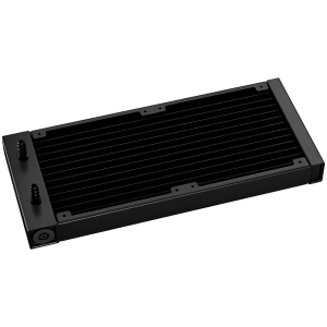 DeepCool LP240, 240mm CPU Liquid Cooler, 2x120mm ARGB PWM Fans, Dot-matrix Screen, Anti-Leak Technology, Black, LGA1851/1700/1200/1151/1150/1155, AMD AM5/AM4, 5Y, R-LP240-BKMSNC-G-1