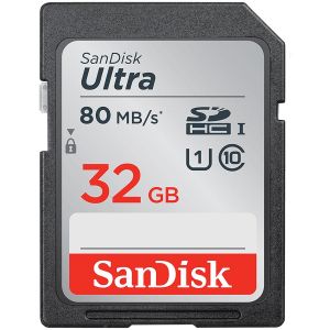 SANDISK Ultra 32GB SDHC Memory Card 120MB/s