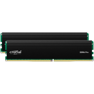Crucial Pro OC 32GB Kit (2X16GB) DDR5-6400 UDIMM CL38 Black