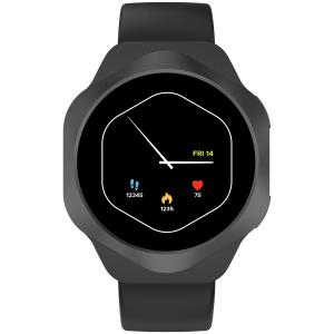 CANYON Smart Watch Hexagon 88 BT-CALL Black