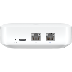 UBIQUITI Gateway Lite; Up to 10x routing performance increase over USG; Managed with a CloudKey, Official UniFi Hosting, or UniFi Network Server; (1) GbE WAN port; (1) GbE LAN port; Compact footprint; USB-C powered (adapter included); Managed with UniFi N