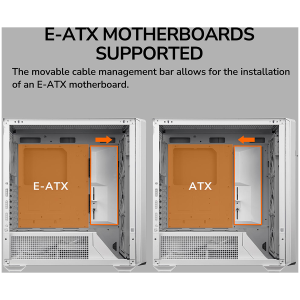 COUGAR MX600 PC Case, Mid Tower, White