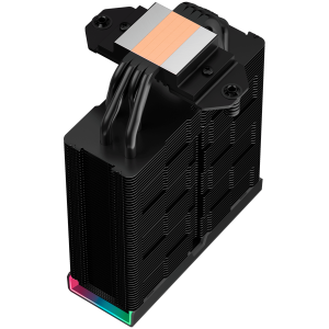 DeepCool AK400 DIGITAL PRO, CPU Air Cooler, 1x120mm FT12 SE PWM Fan, Digital Display, ARGB, Core Touch Technology 2.0, 4 Heatpipes, LGA1851/1700/1200/115x, AMD AM5/AM4, 126x97x159 mm(LxWxH), 3Y, R-AK400-BKAPMN-G