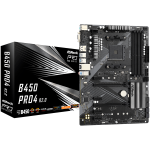 ASROCK B450 PRO4 R2.0 ATX AM4 DDR4