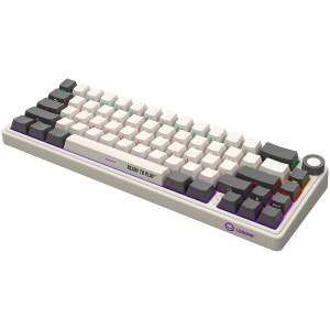 LORGAR KBP70MW, Wireless 65% Mechanical Gaming Keyboard Pro, Beige, EN layout