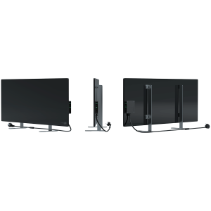 AENO Premium Eco Smart Heater, 700W, Tempered glass, Infrared+convection heating type, Led display Plug type: Europe (E/F type), BLACK