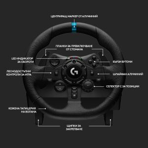 Волан Logitech G923 Sim Racing Wheel, PS4, PS5, PC