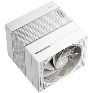 DeepCool ASSASSIN VC ELITE WH, CPU Air Cooler, 1x120mm + 1x140mm FDB Fans, Fan Speed Switch, Vapor Chamber, 7 Heatpipes, White, LGA20xx/1851/1700/1200/115x, AMD AM5/AM4, 144x147x164 mm(LxWxH), R-ASN4-WHNVNN-GJD, 6Y
