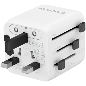 CANYON Travel Adapter OnTour One EU/UK/US/AUS White