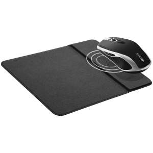 CANYON MW-19, 2.4GHz Wireless Rechargeable Mouse with Pixart sensor, 6keys, Silent switch for right/left keys,Add NTCDPI: 800/1200/1600, Max. usage 50 hours for one time full charged, 300mAh Li-poly battery, Black -Silver, cable length 0.6m, 121*70*39mm, 