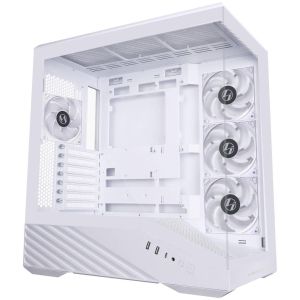 Кутия Lian Li Vector V100 ARGB Mid-Tower, Tempered Glass - White