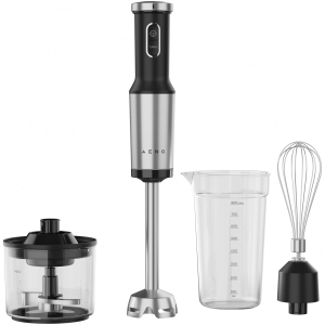 Hand Blender, 1200W in CB, Black, Tiger Teeth Cutter, Whisk, Food Processor, Cup