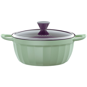 BUYDEEM Cast Aluminium Nonstick Stockpot 4,5L, model CP152, color Cozy Greenish