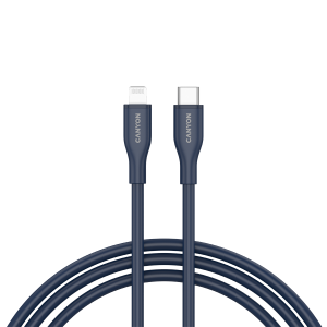 CANYON cable CLNM60 C-L 60W MFI 1m Silicon Blue