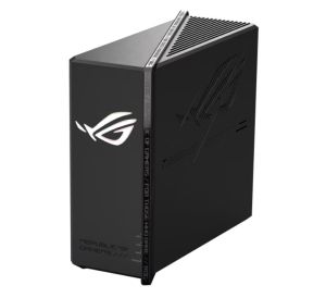 Рутер Asus Gaming Wireless Router ROG Strix GS-BE18000, Tri-Band, 320MHz bandwidth & 4096-QAM, Quad-Core 2.6GHz CPU, 256MB/2GB Flash/RAM, 8 x 2.5G port, AiProtection Pro, open NAT, VPN Fusion, 8 x SSIDs, IPTV, MU-MIMO, Beamforming, RGB, AiMesh