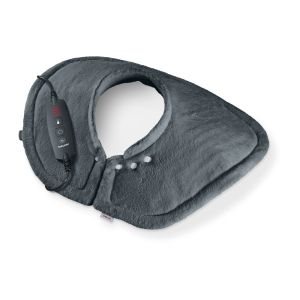 Термоподложка Beurer HK 66 Cosy Grey Shoulder & Neck Heat Pad; 3 temperature settings; auto switch-off after 90 min; washable on 30°; removable switch; fleece fibre;56(L)x52(W) cm