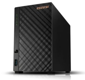 Мрежов сторидж Asustor AS1202T, 2 bay NAS, Realtek RTD1619B, Quad Core, 1.7 GHz, 1GB DDR4 (not expandable), 2.5GbE x1, 3 x USB 3.2 Gen 1, WOW (Wake on WAN), System Sleep Mode, Black