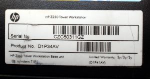 HP Z230 Tower Workstation i7-4790