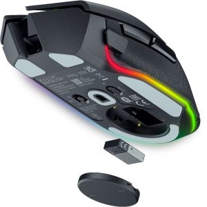 Razer Basilisk V3 Pro 35K, Gaming Mouse, Black, Razer HyperSpeed Wireless, Razer Chroma™ RGB, Focus Pro 35K Optical Sensor Gen-2, 35K DPI, 90-million Clicks, 4-Way Razer™ HyperScroll Tilt Wheel