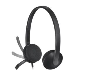 Слушалки Logitech H340 USB Computer Headset, Black