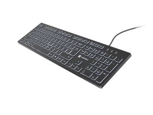 Клавиатура Natec Keyboard Herring Glow US, White Backlight