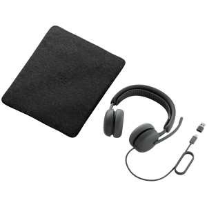 LOGITECH HEADSET - Zone Wired 2 for Business - GRAPHITE - USB - EMEA28i-935 - TEAMS, EU