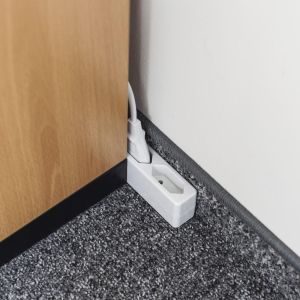 HAMA Разклонител, 3-гнезда, 2,5 м, бял