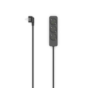 HAMA Разклонител 3гнезда, 1.4м,черен