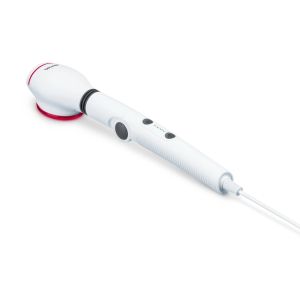Масажор Beurer MG 44 infrared massager; Soothing vibration massage; Rotating massage head and 3-way adjustable handle; Infrared heat; 3 function levels; 4 interchangeable massage attachments