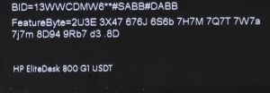 HP EliteDesk 800 G1 USDT