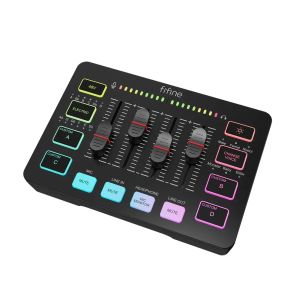 Аудио Миксер FIFINE SC3 RGB Audio Interface - Black